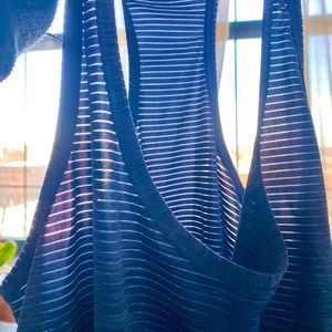 Athleta dark steele blue tank top